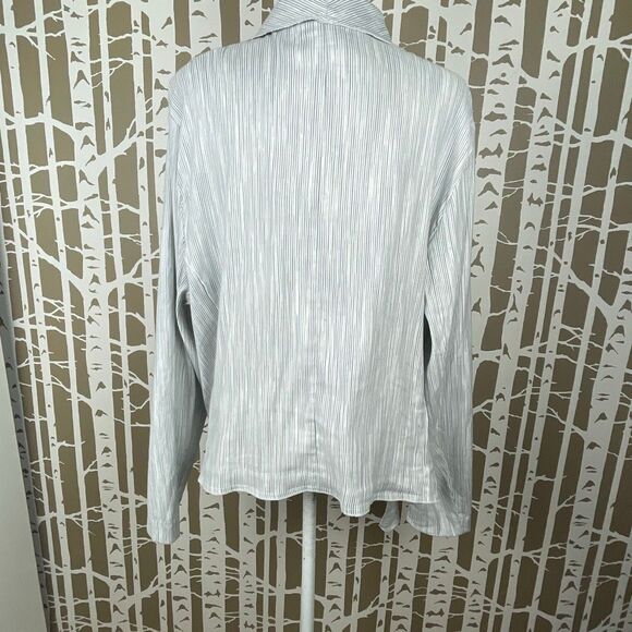 Lane Bryant Lightweight Striped Jacket Size 24 - Picture 13 of 14